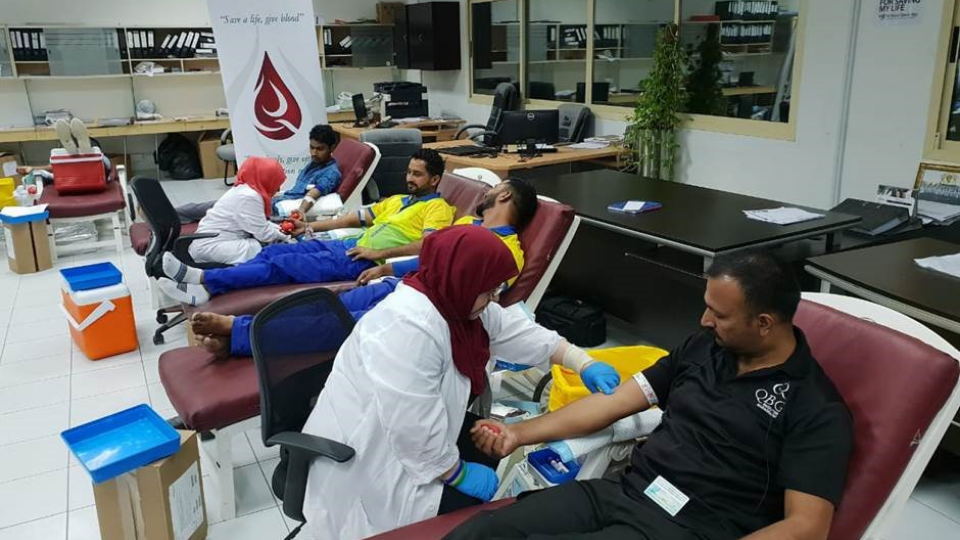 QBG UAE Holds Blood Donation Campaign at Qurum Village 1, Jebel Ali