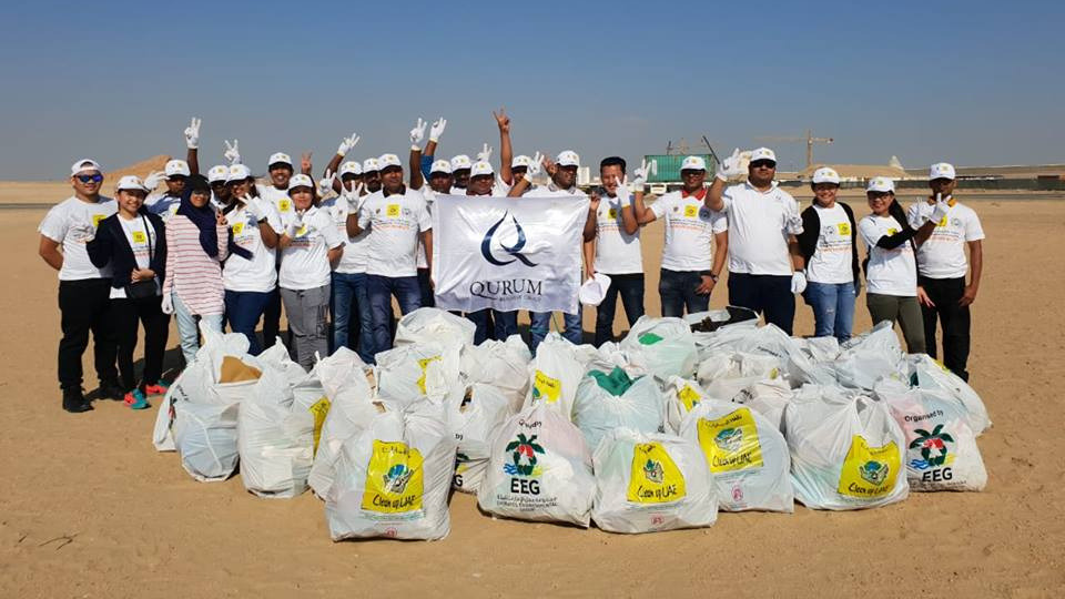 Beach Cleaning participation at Duqum Site.