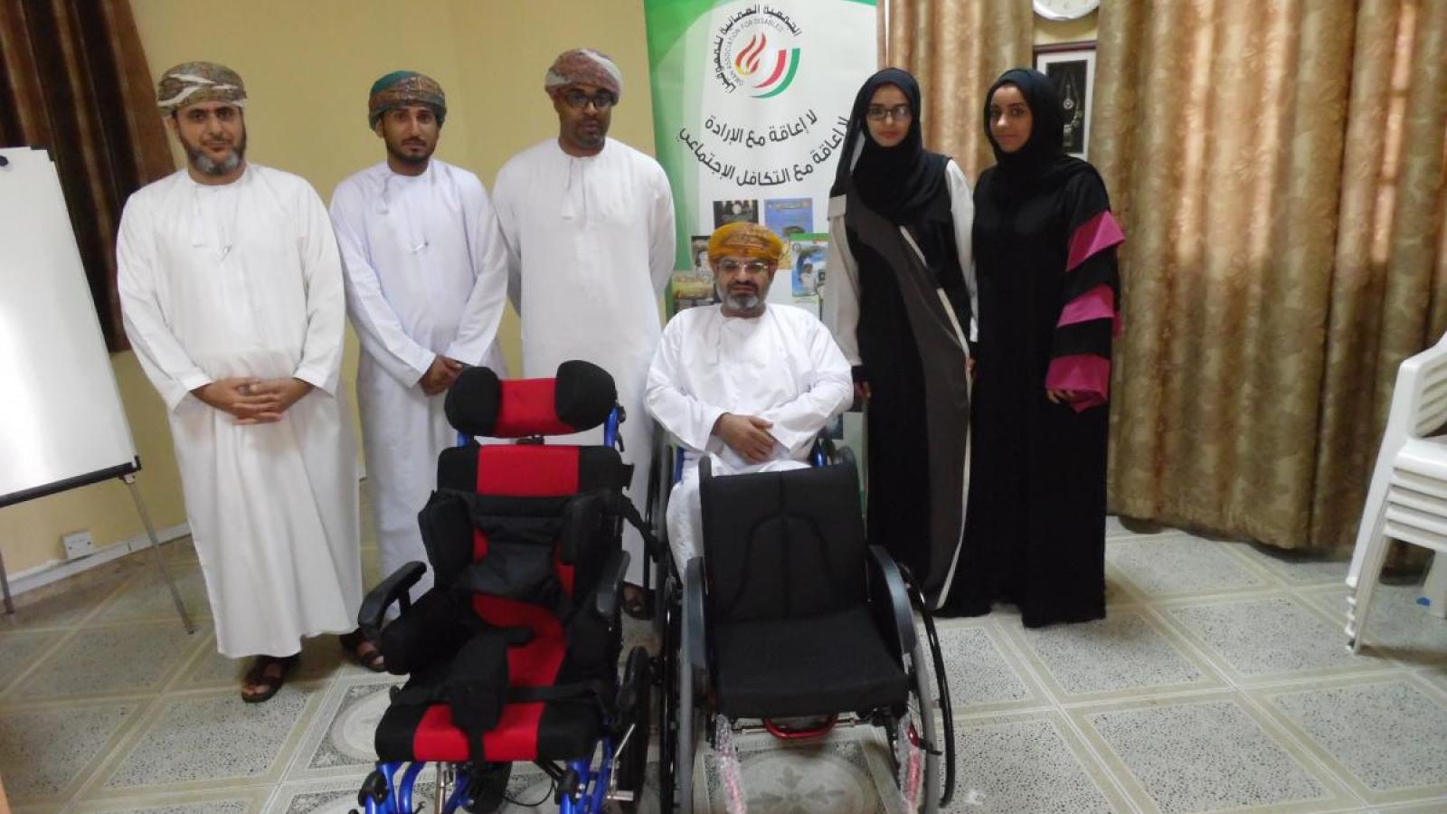 QBG Contributes Wheelchairs To The Oman Society For The Disabled